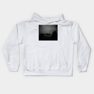 House Around The Bend - Black And White Kids Hoodie